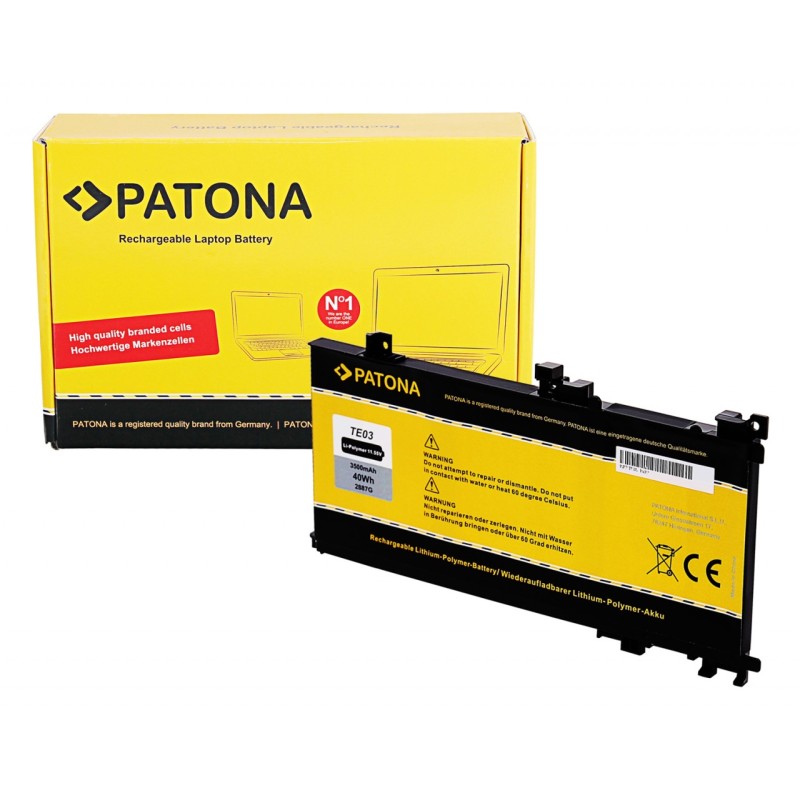 PATONA Bateria f. HP TPN-Q173 15-osiowy bc Seria TE03 TE03XL 849570 849570-541 849910-850 905277-001 HSTNN-UB7A HSTNN-OB7T