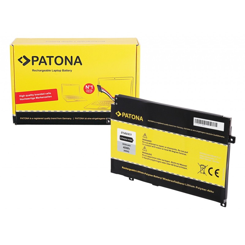 PATONA Standard Bateria do Lenovo Thinkpad E470 E470C E475 01AV411 01AV412 01AV413 SB10K97568 SB10K97569