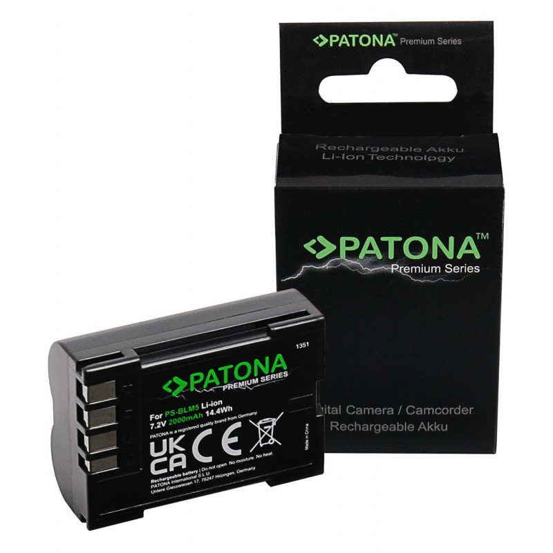 Bateria PATONA Premium f. Olympus BLM1 BLM5 E1 E3 E5 E300 E330 E500 E510 E520 C-8080 C-7070 C-5060