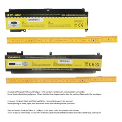 PATONA Bateria f. Lenovo ThinkPad T460s 20FA/20F9 Thinkpad T470s 20HF/20HG 20JS/20JT 00HW022