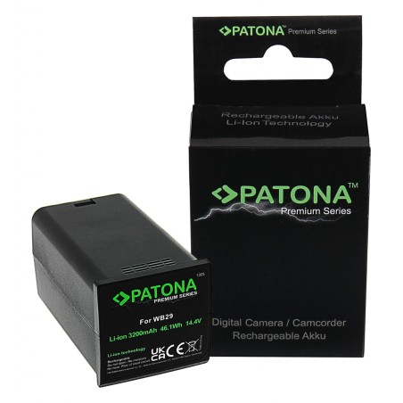 Bateria PATONA Premium f. Godox AD200 AD200 Pro WB29 Studio flashowe ogniwa LG