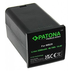 Bateria PATONA Premium do lamp Godox AD200 AD200 Pro WB29 Studio Flash