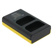 Ładowarka USB PATONA z podwójnym wyświetlaczem LCD f. Olympus OM-1 BLX-1