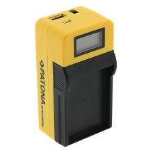 Ładowarka USB PATONA z podwójnym wyświetlaczem LCD do Olympus OM-1 BLX-1