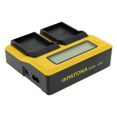 Ładowarka USB PATONA Synchron f. Olympus OM-1 BLX-1 z wyświetlaczem LCD