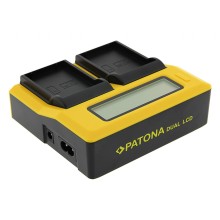 Ładowarka USB PATONA Synchron f. Olympus OM-1 BLX-1 z wyświetlaczem LCD