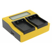 Ładowarka USB PATONA Synchron f. Olympus OM-1 BLX-1 z wyświetlaczem LCD