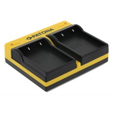 Podwójna ładowarka PATONA f. Olympus OM-1 BLX-1