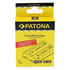Podwójna ładowarka PATONA f. Kamera Insta360 One X2 360° w zestawie Kabel mikro-USB