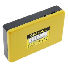 Potrójna ładowarka USB PATONA f. Sony NP-BX1 BX BX1 NP-BX1 Cybershot DSC HX300 DSC HX50V DSC RX1 w komplecie. Kabel USB typu C