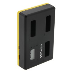 Potrójna ładowarka USB PATONA f. Canon NB-13L PowerShot G5 X G5X G7 X G7 X Mark II G7X G9 X G9X w komplecie. Kabel USB typu C