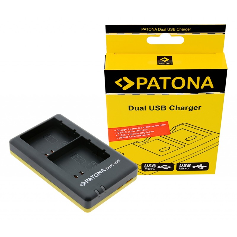 Podwójna ładowarka USB PATONA f. Arlo A-7A A-14 Pro 3 Pro 4 FB-1001 2GB VML2030 Ultra 2 w komplecie. Kabel USB-C Podwójna ładowarka USB PATONA f. Arlo A-7A A-14 Pro 3 Pro 4 FB-1001 2GB VML2030 Ultra 2 w komplecie. Kabel USB-C