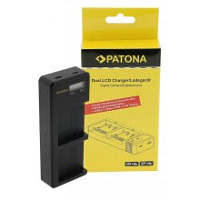 Ładowarka USB PATONA z podwójnym wyświetlaczem LCD f. JVC BN-VC296G BN-VC298G GY-HC500 HY-HC550 icl. Kabel USB-C Ładowarka USB PATONA z podwójnym wyświetlaczem LCD f. JVC BN-VC296G BN-VC298G GY-HC500 HY-HC550 icl. Kabel USB-C