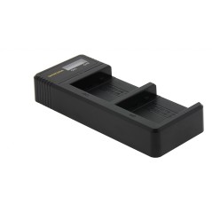 Ładowarka USB PATONA z podwójnym wyświetlaczem LCD f. JVC BN-VC296G BN-VC298G GY-HC500 HY-HC550 icl. Kabel USB-C