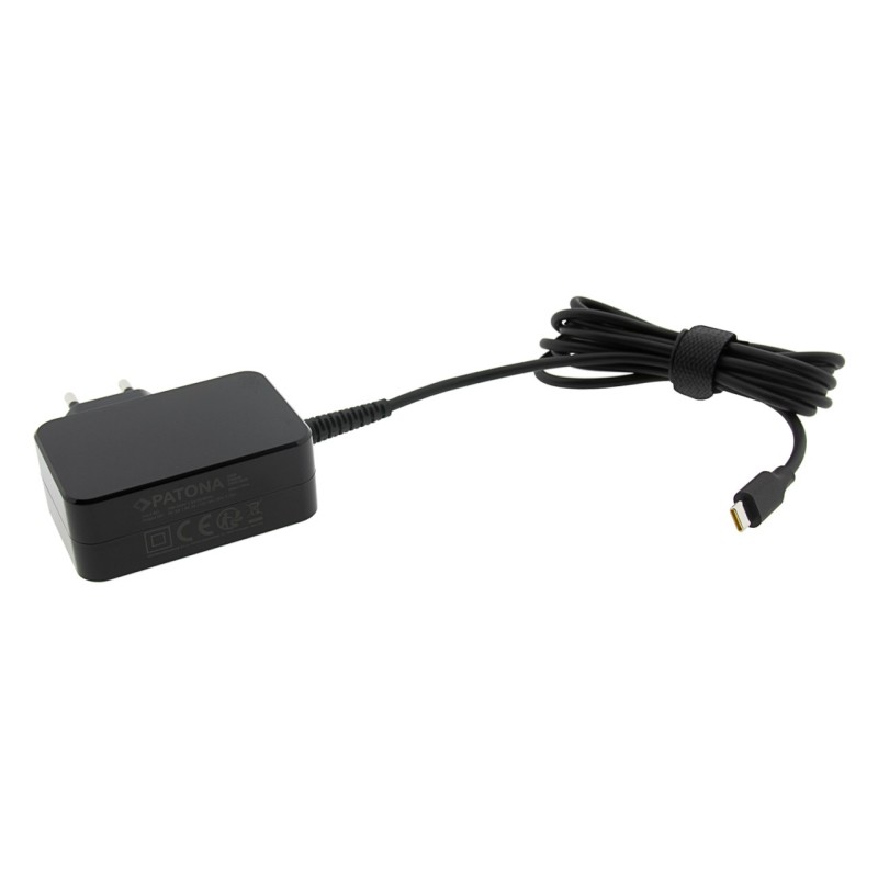 PATONA Zasilacz uniwersalny PD 65W USB-C | 5V/3A • 9V/3A • 15V/3A • 20V/3,25A do Apple, Lenovo, Samsung itp.
