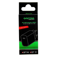 Zasilacz PATONA Premium PD20W 5V/3A 9V/2,22A 12V/1,67A USB-C PD3.0 QC3.0 biały