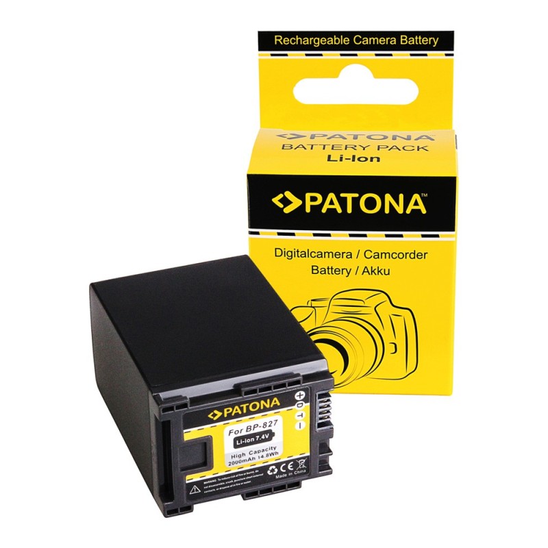 Bateria f. CANON BP-827 FS10 FS100 FS11 FS200 FS21 FS21 FS22 iVIS FS10