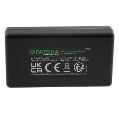 Ładowarka PATONA Premium Twin Performance PD f. Canon LP-E17 EOS 750D 760D 8000D Kiss X8i Rebel Rebel T6i w komplecie. Kabel USB