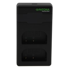 Ładowarka PATONA Premium Twin Performance PD do Panasonic DMW-BLF19 DMW-BLK22 Lumix DMC-GH3 GH3A GH4 w tym kabel USB-C
