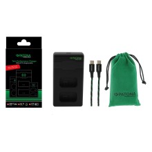 Ładowarka PATONA Premium Twin Performance PD do Sony NP-FW50 NEX A33 A55 NEX.3 NEX.3C NEX.5 NEX.5A NEX.5C (z kablem USB-C)