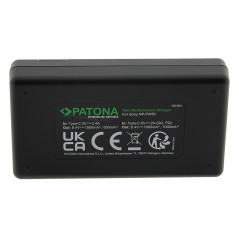 Ładowarka PATONA Premium Twin Performance PD f. Sony NP-FW50 NEX A33 A55 NEX.3 NEX.3C NEX.5 NEX.5A NEX.5C w tym. Kabel USB-C