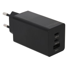 PATONA Premium Ładowarka GaN PD65W 2xUSB-C 1xUSB-A PD3.0 QC3.0 czarna