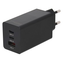 PATONA Premium Ładowarka GaN PD65W 2xUSB-C 1xUSB-A PD3.0 QC3.0 czarna