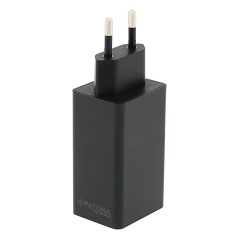Adapter PATONA Premium GaN PD65W czarny 2xUSB-C 1xUSB-A PD3.0 QC3.0