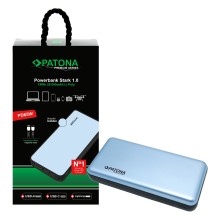 PATONA Powerbank Premium Stark 1.0 PD65W 20.000mAh z 2 zintegrowanymi kablami ładującymi USB-C i Lightning