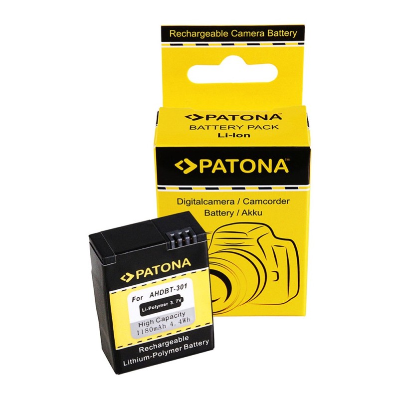 Bateria PATONA do GoPro HD Hero 3 AHDBT-201 AHDBT-301 AHDBT201 AHDBT301 Bateria PATONA do GoPro HD Hero 3 AHDBT-201 AHDBT-301 AHDBT201 AHDBT301