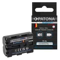 Bateria PATONA Platinum z wejściem USB-C f. Sony NP-FM500H Alpha 57 65 77 99 DSLRA100 DSLR-A100 DSLRA100H DSLR-A200