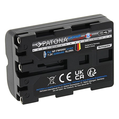 Bateria PATONA Platinum z wejściem USB-C do Sony NP-FM500H Alpha 57 65 77 99 DSLRA100 DSLR-A100 DSLRA100H DSLR-A200
