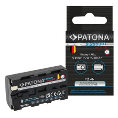 Bateria PATONA Platinum z wejściem USB-C f. Sony NP-F550 F330 F530 F750 F930 F920
