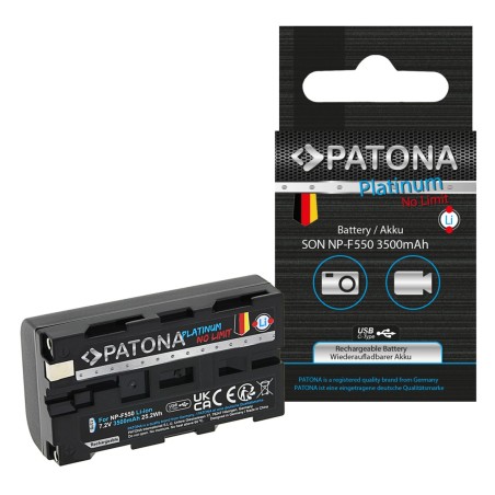 Bateria PATONA Platinum z wejściem USB-C do Sony NP-F550 F330 F530 F750 F930 F920