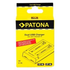 Podwójna ładowarka PATONA f. Insta360 X3 CINAQBT/A w tym. Kabel mikro-USB
