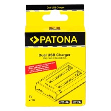 Podwójna ładowarka PATONA Insta360 X3 CINAQBT/A w tym kabel micro-USB