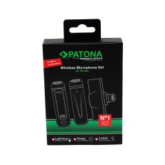 Przypinane mikrofony krawatowe PATONA Premium do Apple iPhone i iPad