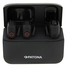 Bezprzewodowy system mikrofonowy PATONA Premium do smartfonów i lustrzanek cyfrowych Bezprzewodowy system mikrofonowy PATONA Premium do smartfonów i lustrzanek cyfrowych