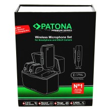 Bezprzewodowy system mikrofonowy PATONA Premium do smartfonów i lustrzanek cyfrowych Bezprzewodowy system mikrofonowy PATONA Premium do smartfonów i lustrzanek cyfrowych