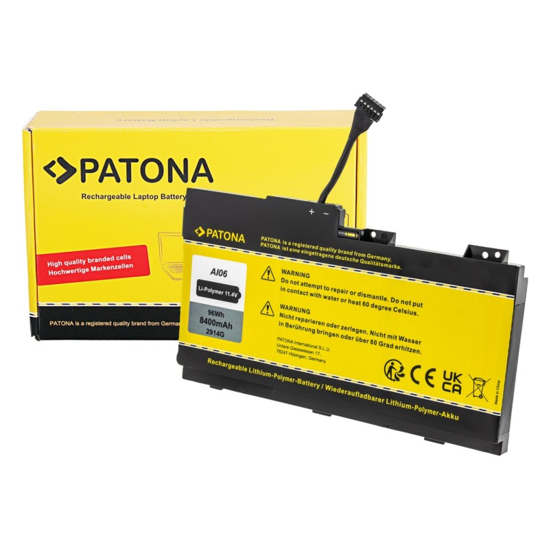 Bateria PATONA do notebooka HP ZBook 17 G3 Series 808397-421 AI06XL Bateria PATONA do notebooka HP ZBook 17 G3 Series 808397-421 AI06XL