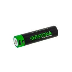 Akumulator litowo-jonowy PATONA Premium 18650 z wejściem USB-C 3,7 V 3300 mAh