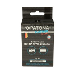 Bateria PATONA Platinum do Sony NP-FV70A DCR-SR100 DCR-DVD703E HDR-CX12E z wejściem USB-C