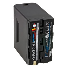 Bateria PATONA Platinum z wejściem/wyjściem USB-C PD20W f. Sony NP-F970 F960 F950 PD20W USB-A 5V/2A