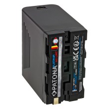 Bateria PATONA Platinum z wejściem/wyjściem USB-C PD20W do Sony NP-F970 F960 F950 PD20W USB-A 5V/2A Bateria PATONA Platinum z wejściem/wyjściem USB-C PD20W do Sony NP-F970 F960 F950 PD20W USB-A 5V/2A