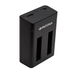 Podwójna ładowarka USB PATONA do Kodaka WPZ 2 LB-015 w komplecie. Kabel mikro-USB