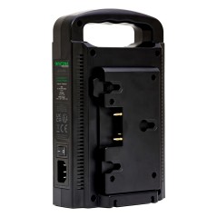 Podwójna ładowarka PATONA Premium ze złotym mocowaniem do Panasonic AN-190W BL-BP150 BP-150S z 4-pinowym kablem XLR
