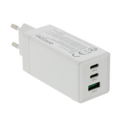PATONA Premium Ładowarka GaN PD65W 2xUSB-C 1xUSB-A PD3.0 QC3.0 biała