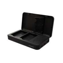 Podwójna ładowarka PATONA do aparatu Nikon EN-EL14 P7000 P7100 P7700 D3100 z funkcją powerbanku i miejscem na kartę pamięci