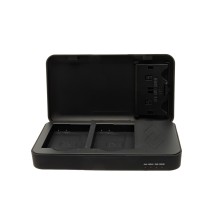 Podwójna ładowarka PATONA do aparatu Nikon EN-EL14 P7000 P7100 P7700 D3100 z funkcją powerbanku i miejscem na kartę pamięci