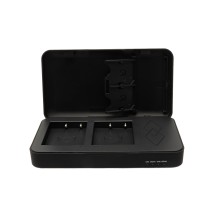 Podwójna ładowarka PATONA do aparatu Fuji NP-W126 FinePix z funkcją powerbanku i miejscem na kartę pamięci